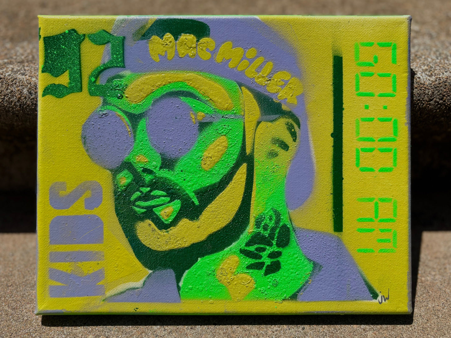Mac Spray Paint Painting 8x10”
