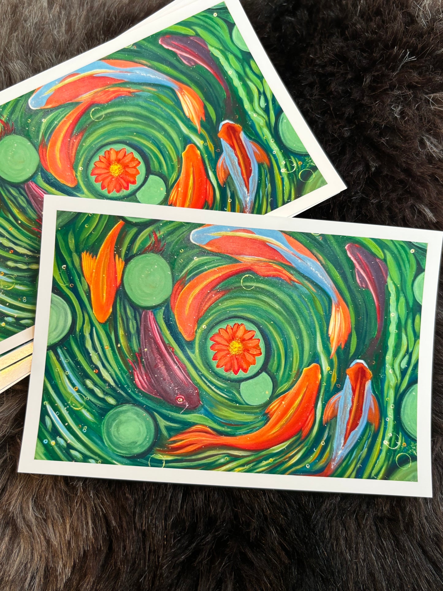 Koi Painting Mini Print