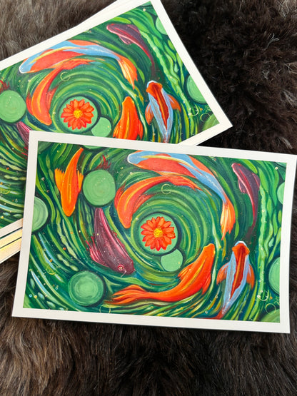 Koi Painting Mini Print