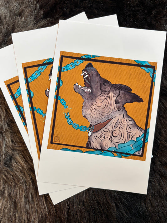 All Bite No Bark Mini Print