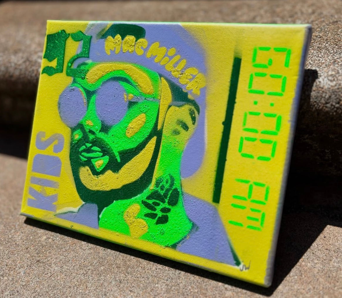 Mac Spray Paint Painting 8x10”